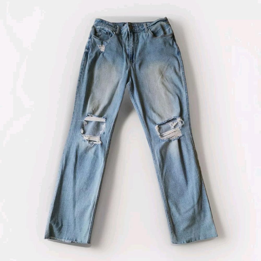 Hollister Women's Jeans Light Wash Ultra High-Rise 90' Vintage Straight Size 13R